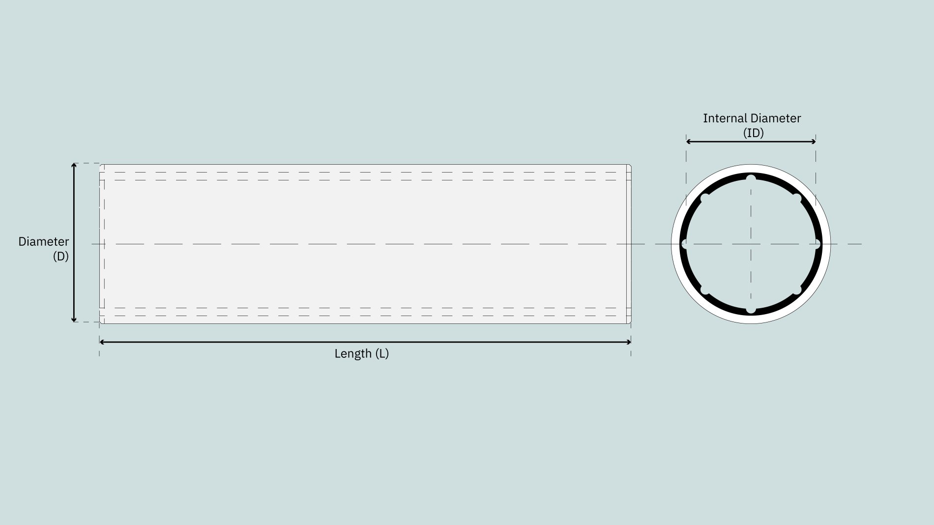 Cutlesslager SLEIPNER Ø35mm Nylon Ø 1 ⅞ 4762 mm x 140mm CUT 35